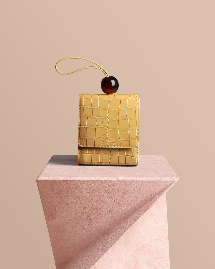 Kaya leather 2025 bead bag